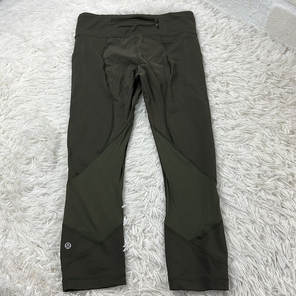 Lululemon Pace Rival Crop *Full-On Luxtreme 22" Dark Olive - Picture 4 of 5